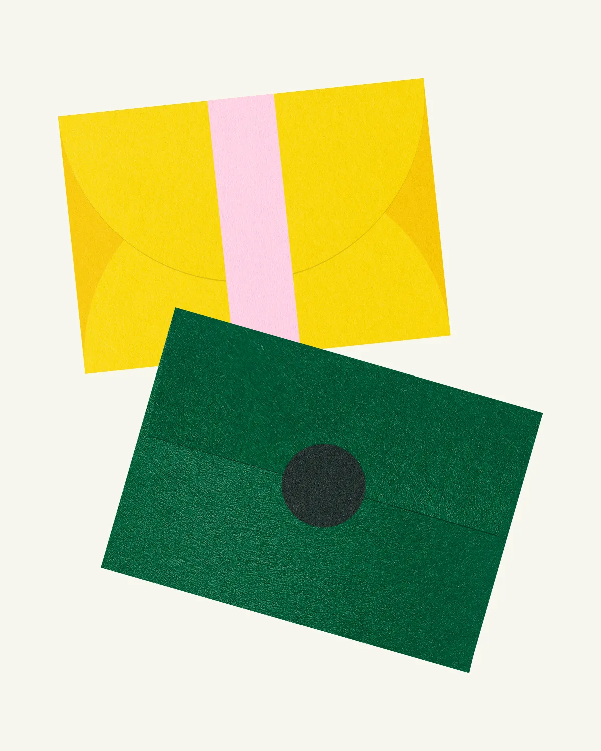 Gorgeous digital mockup of the Rosa Suite outer envelopes with the original paper texture.