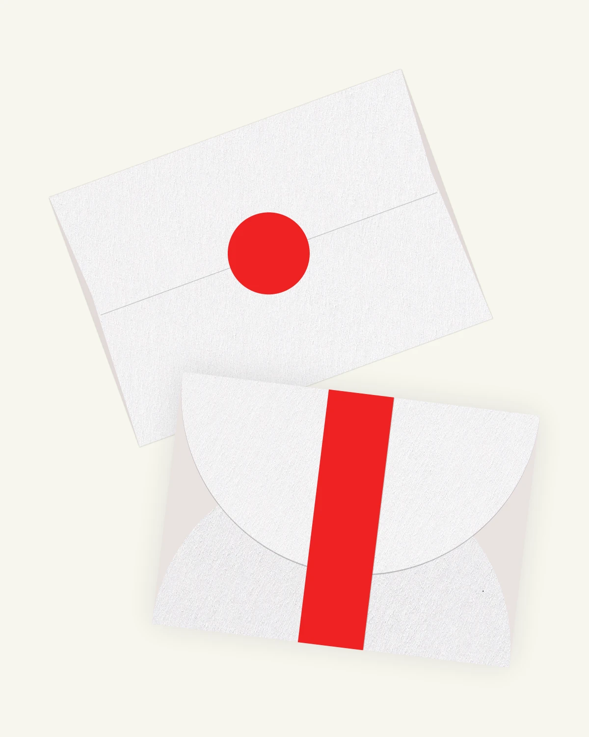 Gorgeous digital mockup of the Aspen Suite outer envelopes with the original paper texture.