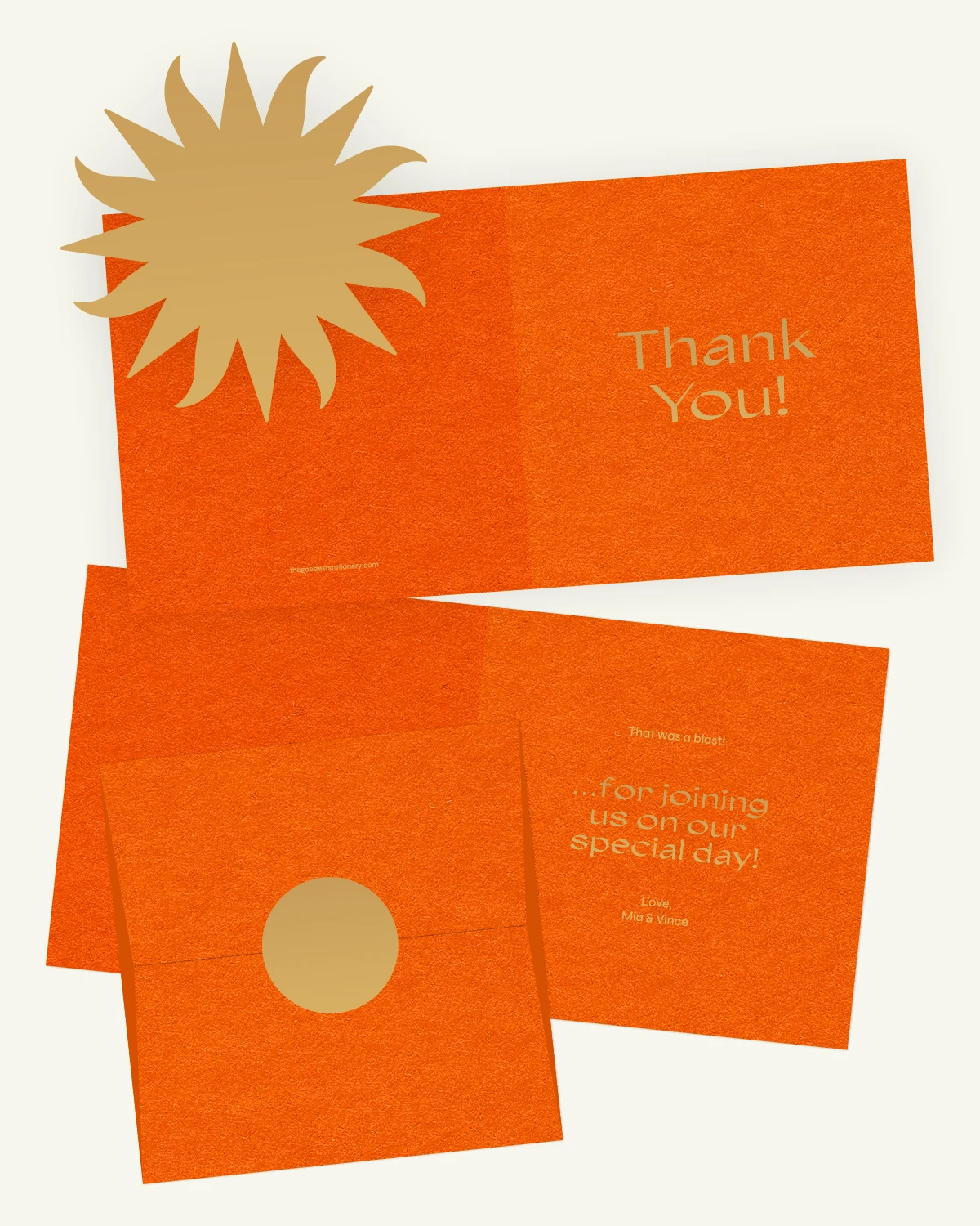 Beautiful Digital mockup of the Sol Suite thank-you card with envelope. Beautiful Digital mockup of the Sol Suite thank-you card with envelope.