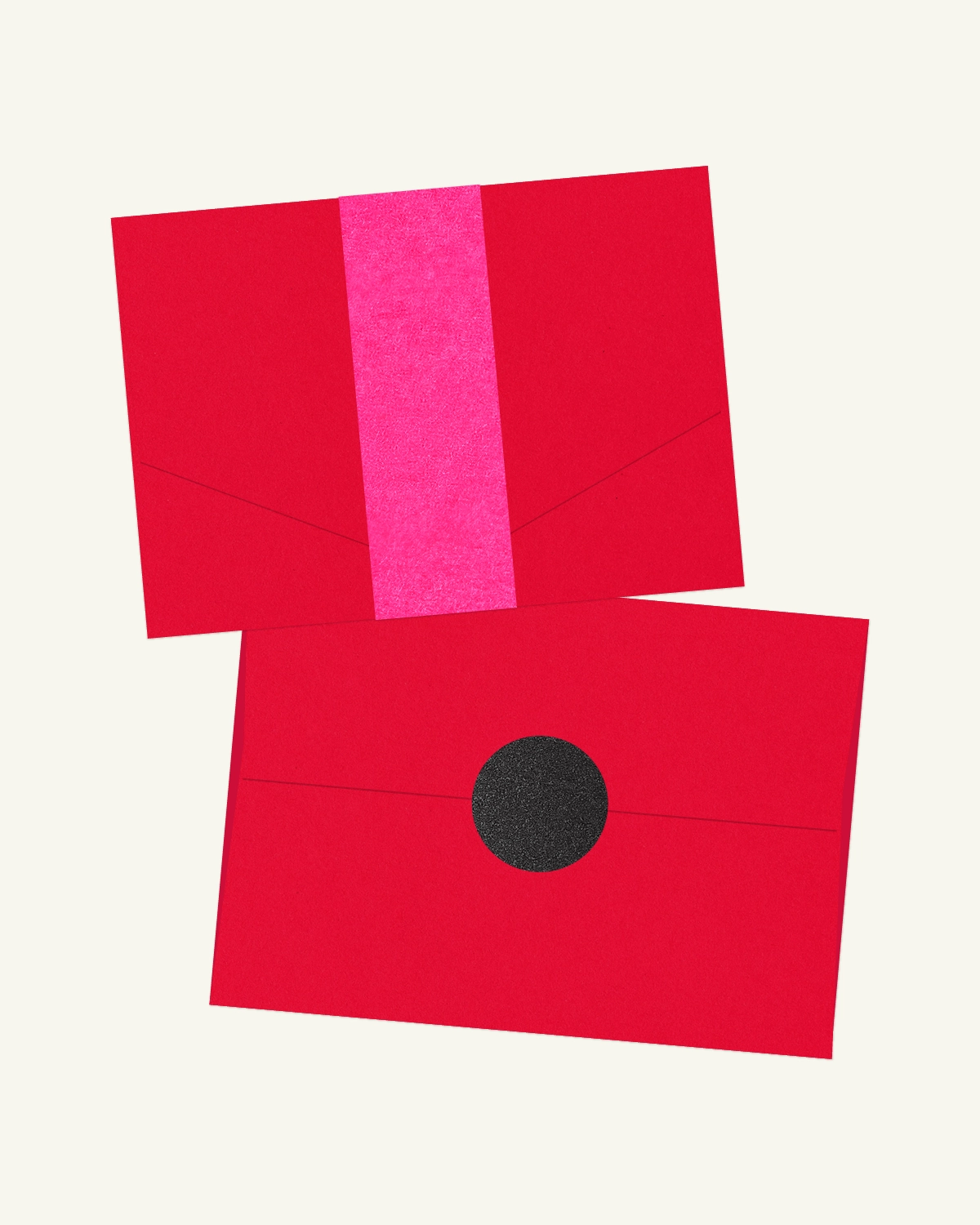Gorgeous digital mockup of the Kir Royal Suite outer envelopes with the original paper texture.