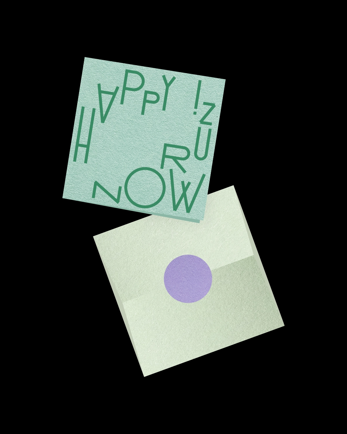 Light green card with dark green text reading 
