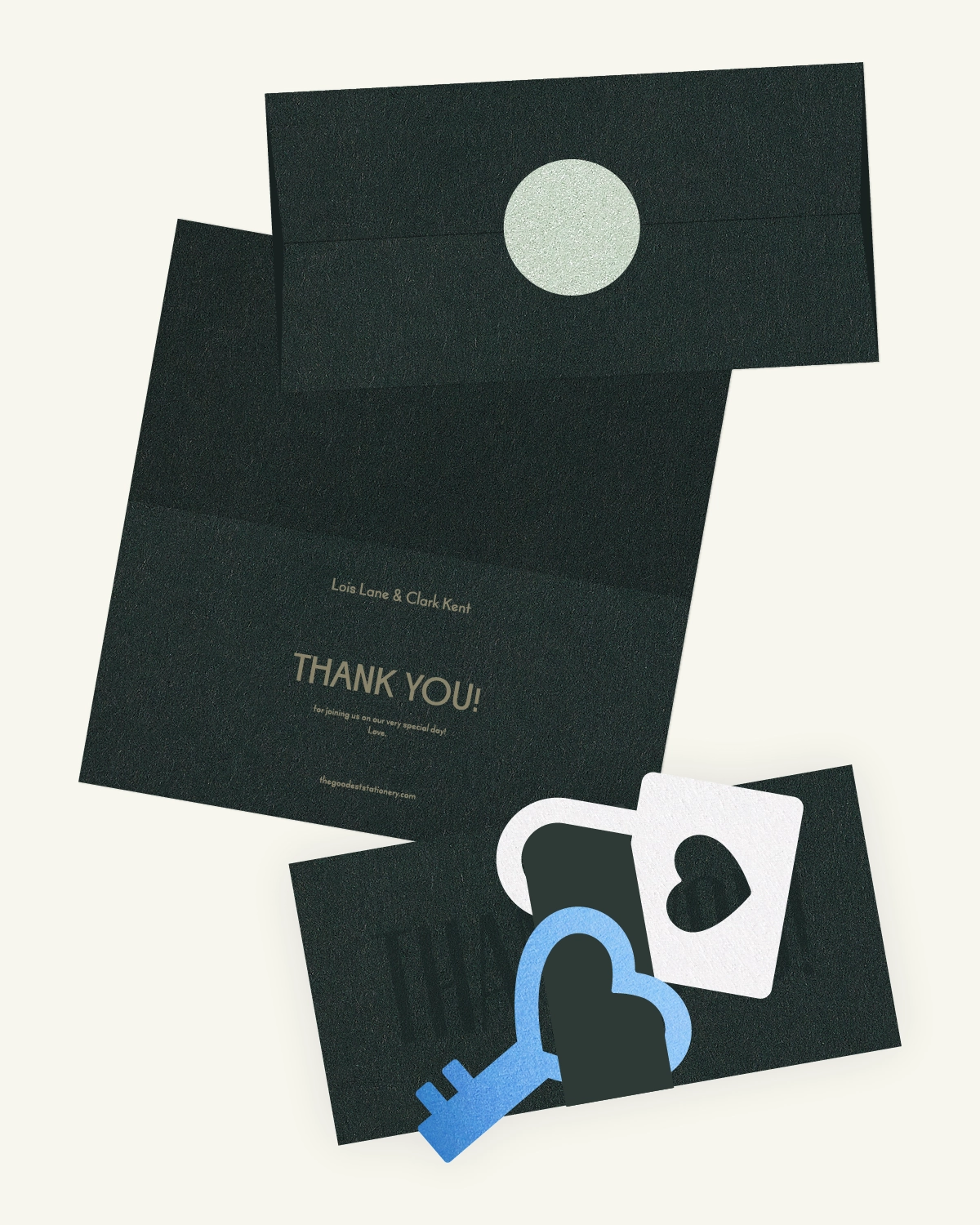 Beautiful Digital mockup of the Nord Suite thank-you card with envelope. Beautiful Digital mockup of the Nord Suite thank-you card with envelope.